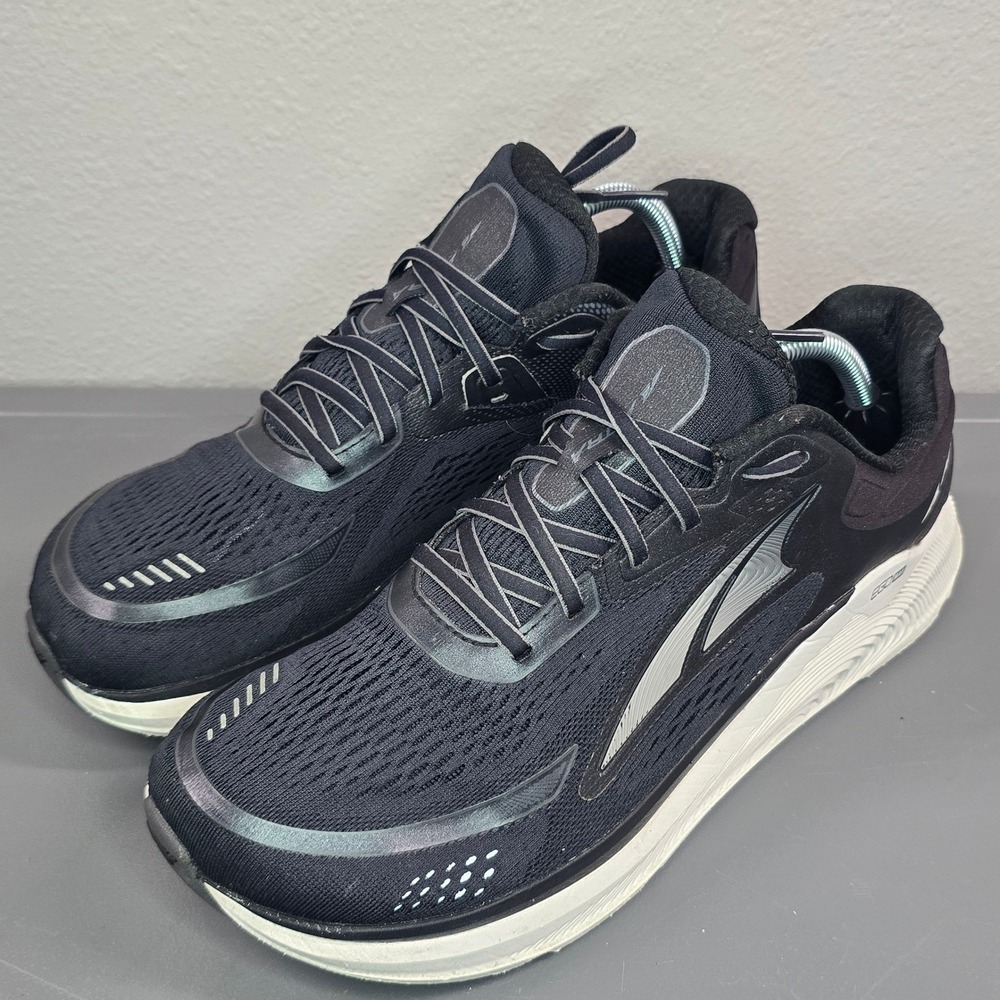 Altra Paradigm 6 Men's Size 10 Black White Running Shoes EGO MAX Zero Drop